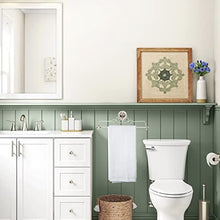 Biscottini Porta asciugamani bagno da muro 70x8x27 cm | Porta salviette bagno in ferro battuto | Porta asciugamano bianco