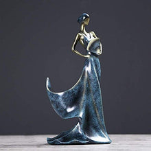 Decorazione Semplice e Creativa Portabottiglie Semplice e Creativo Tavolo Semplice e Creativo Decorazione, Dea Scultura in Resina Soggiorno Armadietto Del Vino Artigianato Ristorante, PZW, Blu