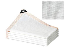 Bianca Rete Ombreggiante Telo di Protezione,Resistente ai Raggi UV,Sunshade per Balcone Terrazzo Piscina Giardino Copertura,2x6m 3x6m 4x4m 5x8m 6x6m 6x9m 7x8m 10x12m