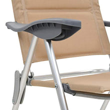 Festnight 2 pz Sedie da Campeggio Pieghevoli Crema in Alluminio,Sedie da Giardino Pieghevoli Reclinabili,Poltrone da Giardino Pieghevoli Reclinabili,Poltrone da Campeggio Pieghevoli 58x69x111cm