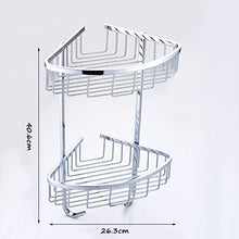 &ripiano di stoccaggio Bagno Mensola, acciaio inox cesto rack di stoccaggio Scaffale-2 strati Scaffale di finitura