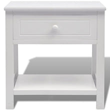 lyrlody Comodino, Comodino Comodino Portariviste Bianco Elegante per Camera da Letto per Soggiorno