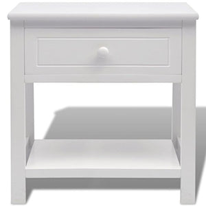 lyrlody Comodino, Comodino Comodino Portariviste Bianco Elegante per Camera da Letto per Soggiorno