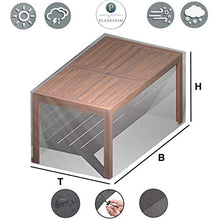 Planesium Premium tavolo da giardino copertura per mobili da giardino copertura protettiva copertura set telone impermeabile traspirante 575 g / lfm 160cm x 95cm x 70cm Beige