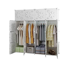 Armadio semplice montaggio in plastica per uso domestico combinazione rimovibile Economy Storage Rollsnownow, plastica, 147x147x47cm