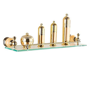 Mensola da bagno, mensola portaoggetti - Bagno mensola a parete doccia Caddy in acciaio inox rack di stoccaggio for il bagno Attrezzature partizione da bagno (Dimensioni: 48 * 16 * 6,5 centimetri)