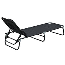 homcom Outsunny Lettino Prendisole Lettino da Giardino Lettino Relax Lettino treppiede con Apertura Frontale Grigio