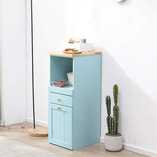 GFBVC Credenza Buffet Ingresso Mobile Bar Storage Home e Office Microonde Macchina caffè Utility Cabinet (Color : Blue, Size : 35x40x90cm)