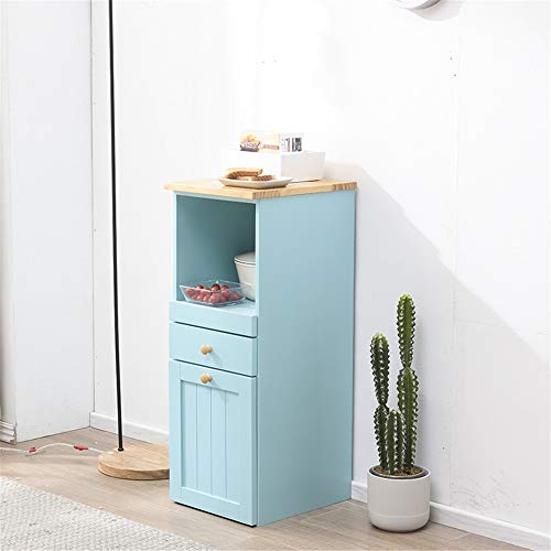 GFBVC Credenza Buffet Ingresso Mobile Bar Storage Home e Office Microonde Macchina caffè Utility Cabinet (Color : Blue, Size : 35x40x90cm)