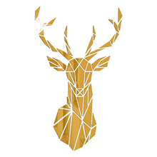 ESGT Adesivi da Parete 3D A Specchio Cervo Wall Stickers Acrilico Camera da Letto Soggiorno Moderno Removibili Staccabile Pannelli Auto-Adesivo DIY Adesivi Murali Decorazione Murale