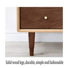 GXT WGZ- Comodino Camera Locker, Camera da Letto Comodino, Soggiorno Locker, Living Room Divano Fianco del Mobile (Color : Walnut Color)