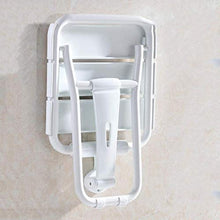 AGGF Sgabelli da Bagno Pieghevoli da Parete Sgabelli da Bagno Sgabello da Bagno Sgabello da Bagno 0114 (Colore: Bianco)