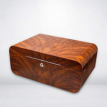 DZSF Grande capacità di Legno Solido Cedar Cigar Humidor, Europeo Cedro Cedro Legno Dipinto Cigar Box Humidor con umidificatore, igrometro e Blocco
