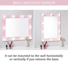 HFFFHA con luci Specchio per Il Trucco Illuminato Grande per camerino e Camera da Letto Specchio cosmetico Illuminato da toeletta in più Colori