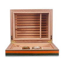 SMEJS Humidor for sigari con umidificatore e Set di sigari for igrometro, Design in Legno Resistente ed Elegante, Interni Funzionali di Fascia Alta Perfetti for sigari