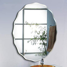 Specchio da Bagno Sagomato Specchio Senza Cornice Immagine Durevole Realistico Specchio a Parete antideflagrante Adatto per Soggiorno/Bagno Spessore 0,5 cm