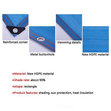 Rete ombreggiante HUAHUA Tenda a Vela Outdoor Rettangolare Tenda A Vela, Encrypted Protezione Solare E Anti-UV Cortile Serra Isolamento di Rete, Blu, 23 Formati (Size : 8x10m)