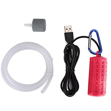 SALUTUYA Acquario Silenzioso Pompa di Ossigeno Pompa di Ossigeno Serbatoio di Pesce Pompa di Ossigeno USB per Acquario Pompa di Ossigeno Muto Ricarica Aumentare la Pompa di Ossigeno(USB Air Pump)