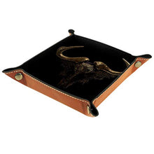 ASDFSD Golden Bull SkullStorage Box, scatola pieghevole per giocattoli, 20,5 x 20,5 cm