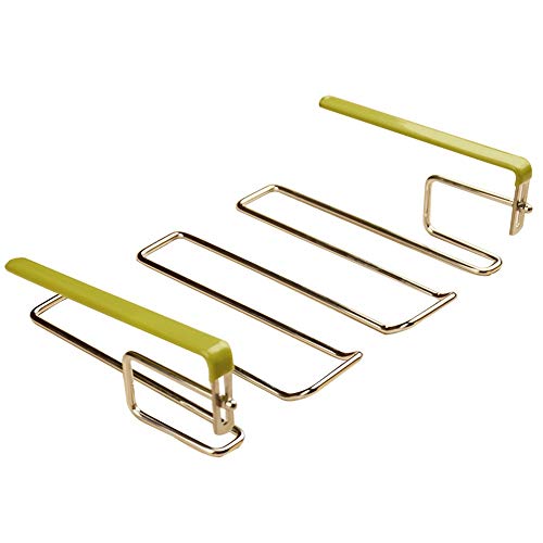 Huangjiahao - Portabicchieri da Vino, in Acciaio Inox, con 3 File di Supporto per Bicchieri da Vino, per Cucina, Bar, casa