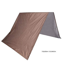 Alinory Tetto per Parco Giochi, Tettoia Altalena, Tetto per Tenda da Giardino per Bambini Telo di Ricambio Telo ombreggiante per parchi Giochi(Brown)