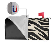 Classic Elegance Black And Tan Zebra Print Unique Designed Magnetic Mail Box Copre Postale Box Cover per Giardino Cantiere Decor Dimensioni Standard 51x48 Pollici
