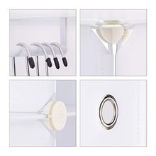 Relaxdays 10021976_49 Armadio Guardaroba Componibile, 20 Scomparti, Sistema a Incastro, Plastica, 180x146,3 cm, Bianco