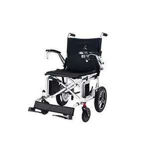 Accessori per la casa Sedia a rotelle elettrica per anziani disabili pieghevole 18 kg (portata 10 km) Joystick a 360 gradi Capacità di peso 100 kg Larghezza sedile 45 cm Le sedie a rotelle motorizz