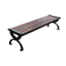 N / A Panchina da Giardino, Materiale Composito Legno-plastica di Alta qualità, Design Moderno, Bordi lucidati Fini, Facile da Abbinare Adatto a Qualsiasi Occasione all'aperto