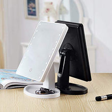 UYZ Specchio da toeletta per la Pulizia dello Specchio Portatile Princess a LED con Luce Touch Screen Lampada da Tavolo Specchio da toeletta Quadrato