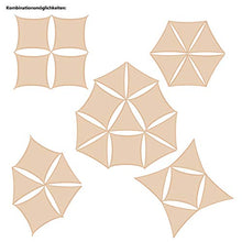 AMANKA Tenda da Sole UV - 4,2x4,2x6 Triangolo Rettangolo HDPE - Telo di Protezione Solare Beige
