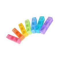 Pillola settimanale organizzatore del Viaggio Portable 7 Giorni Pill Box Caso Separato scompartimenti Pillola Supplemento Container