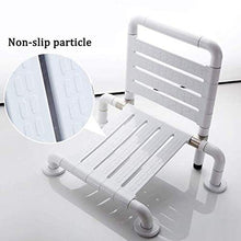 BAIHAO Sgabelli da Bagno a Parete Sedia Pieghevole per Doccia Sedia da Bagno Sedile Antiscivolo Toilette per Anziani Disabili in Acciaio Inox Fasciatoio