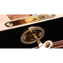 Cigar Box, Cigar Box Cigar Humidor Legno di Cedro Cigar Box Cigar Box portasigarette può Tenere 75 Nero Alta qualità (Size : 33x23x10cm)