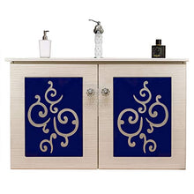 Shop Chic Mobiletto con lavabo a sospensione Crystal legno a vista mobile bagno sospeso 90 cm in stile moderno base con lavabo in ceramica