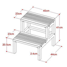 Sgabello Bagno portatile Sgabello con scala a 2 gradini Sgabello con scala da bagno multifunzione Sgabello per lavaggio dei bambini Sedia da bagno Sgabello da comodino 2 strati Vecchi bambini e bambin