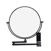 SGSG Specchio da Bagno Pieghevole in Alluminio 3X con ingrandimento Specchio Intelligente Specchio da Parete per Trucco Specchio da Bagno Specchio Nero