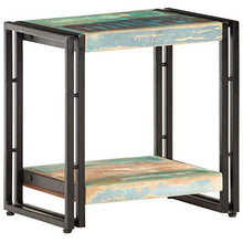 Tidyard Tavolino da caffè Vintage Industriale in Legno Massello Recupero 40x30x40 cm,Tavolino da Salotto Industriale in Legno,Tavolino per Divano in Legno,Tavolino Laterale Vintage Industriale