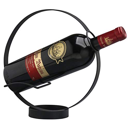 Porta Bottiglie Vino Da Tavolo Portabottiglie Tondo Portabottiglie Singolo Retro Ferro Battuto Stand Del Vino Espositore Per Vino Cornice Del Vino Per La Decorazione Domestica Disegno Moderno