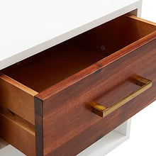 vidaXL Comodino in Legno Massello di Acacia Armadietto Tavolino Mobiletto Comò