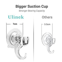 Ulinek 4 Pezzi Multiuso Gancio a Ventosa Forte per Cucina Bagno Senza Chiodo Ganci Ventosa Super Resistenti per Porte Parete Bagno Casa Portasciugamani Accappatoio Vetro, Trasparenti