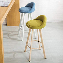 XHCP Mobili Soggiorno Sgabelli Sgabelli da Bar con Struttura in Ferro Bianco | Design Imitazione Legno | Sedile in Ecopelle | Seggiolone Moderno Cucina Ristorante Bar Alto Sgabello