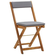 FAMIROSA Set da Bistrot 3 pz Pieghevole con Cuscini Massello di Acacia-0275