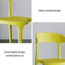zvcv Sedia da Tavolo da Pranzo, Sedia da Cucina, Sedia da Giardino in plastica con Schienale Basso, Sedie dal Design ergonomico, Supporto Lombare, I