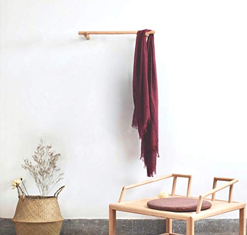 anaan Line Disegno Appendiabiti da Parete attaccapanni a Muro in Legno Portasciugamani Resistente Lunghezza Montaggio a Parete scandinavo moderno (faggio, 60 cm)