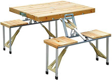 CASTOR Tavolo da Picnic all'aperto Tavolo Pieghevole Pranzo in Legno Picnic Set Set Set Set Pieghevole Junior Outdoor BBQ Party Table