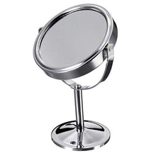 Specchio per Il Trucco con LuceSpecchio Bifacciale Portatile Girevole per Trucco Cosmetico Ingrandente Illuminato A LED Illuminato