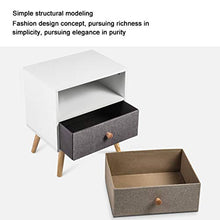 EVEN Comodino Camera da Letto con cassetti, tavolino in Legno Gomma, armadietti Moderni in Legno semplici e robusti, mobili Camera da Letto