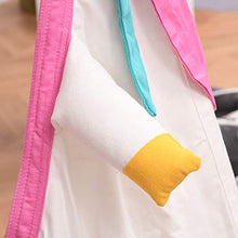 Outsunny Sedia Sospesa a Forma di Unicorno, Amaca per Bambini da Interno ed Esterno in Cotone Bianco e Rosa Φ70x150cm