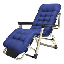 SHUAIIJUAN Sedia per il tempo libero domestico Folding Prato sedie a sdraio e Sun Lounger reclinabile Tempo libero Relaxer Sedia for Capacità Beach Patio giardino esterno di campeggio 250KG Peso - Blu